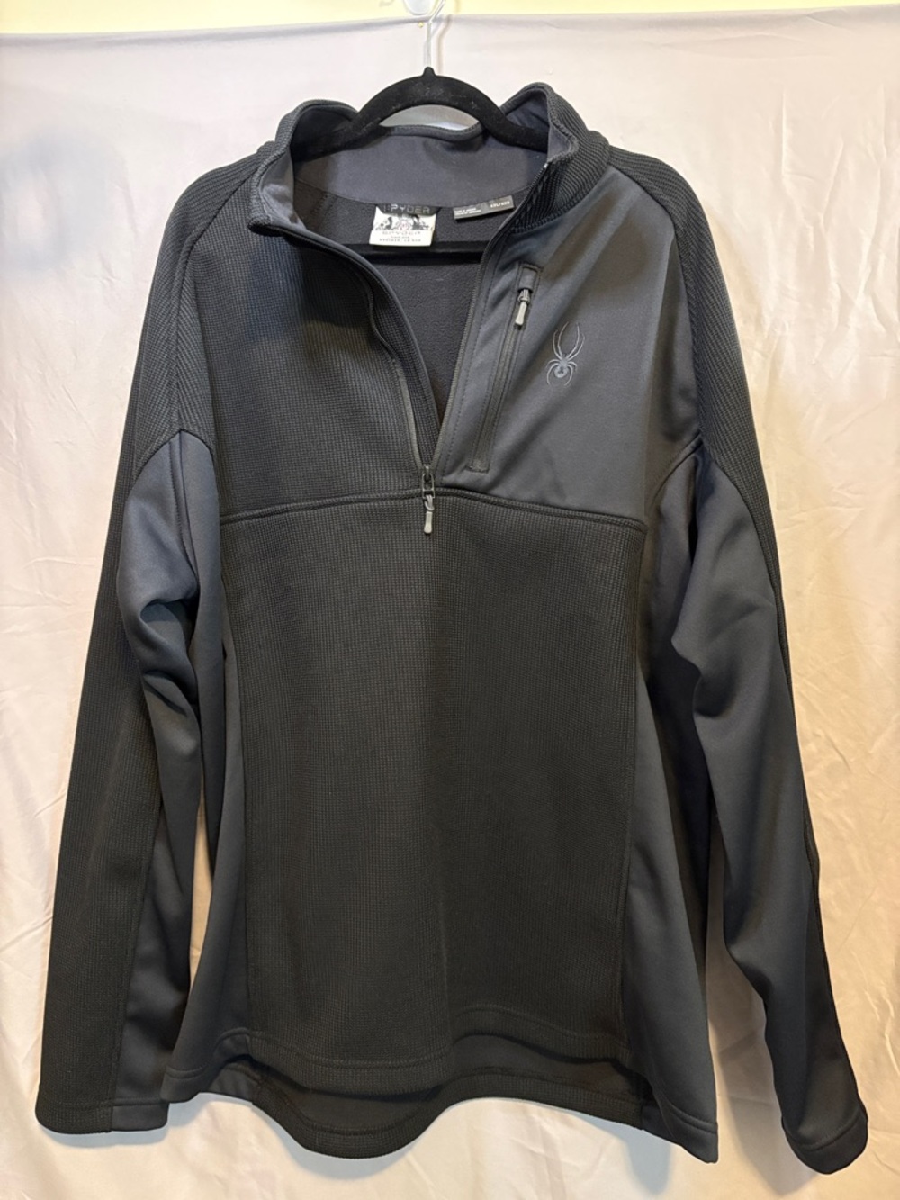 Spyder Men's Black Quarter-Zip Performance Pullover